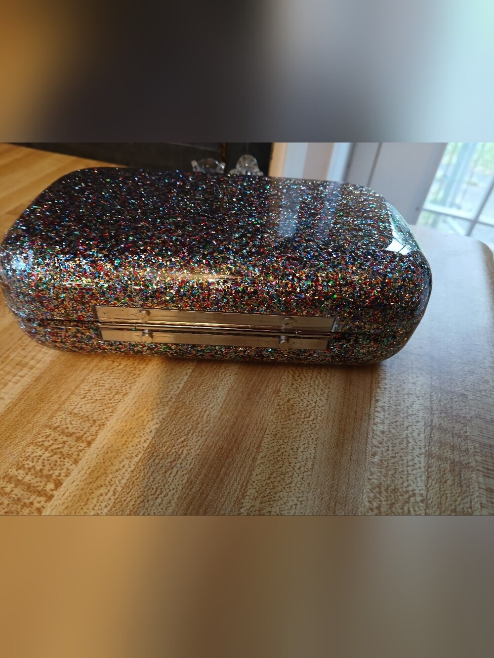 Alexander McQueen NWT RARE Multi Glittered Knuckle Bag & Dustbag - Picture 8 of 10